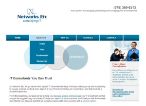 An IT company website